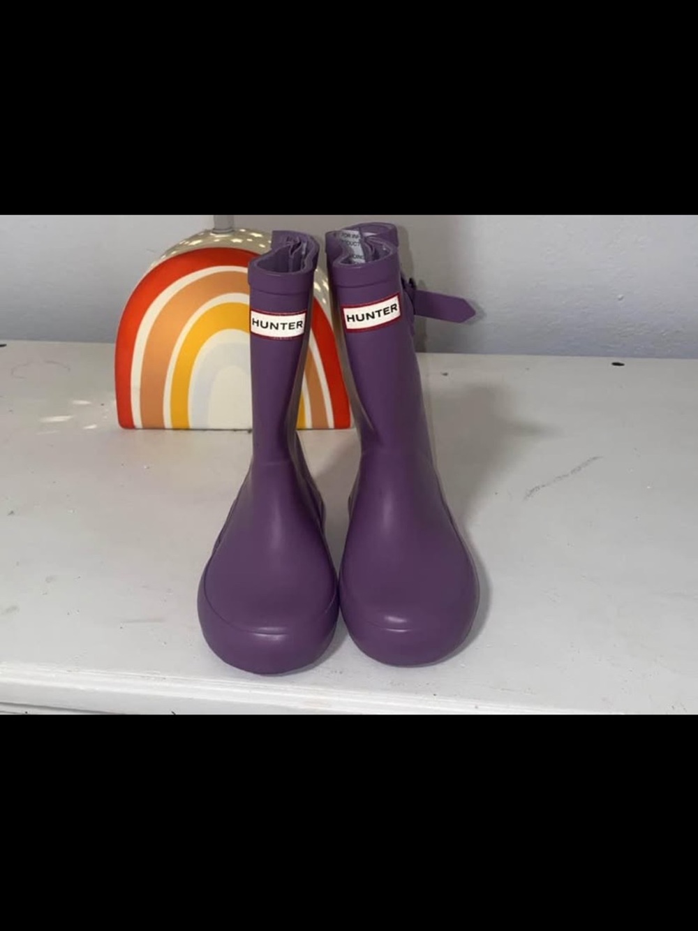 Hunter Purple Women's Waterproof Rain Boots